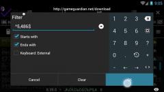How to search / filter in the memory editor - GameGuardian