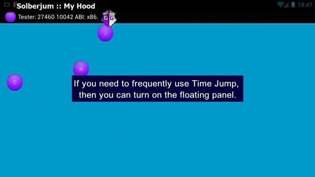 Floating Time Jump Panel - GameGuardian