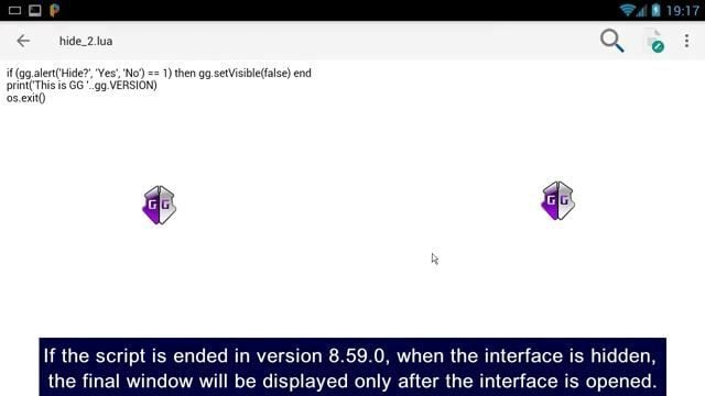 Improved end script in 8.59.0 - GameGuardian