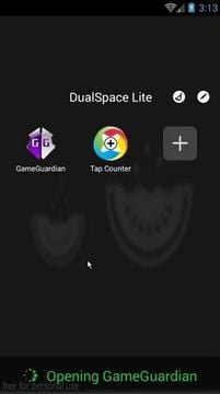 No root via DualSpace Lite - GameGuardian