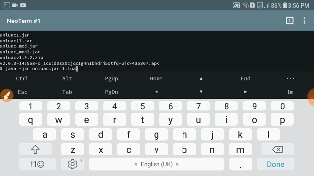 How to run unluac.jar for ARM device - Neoterm